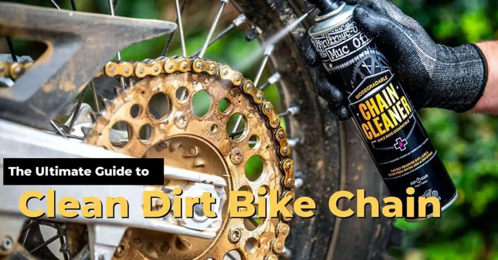 how to clean dirt bike chain