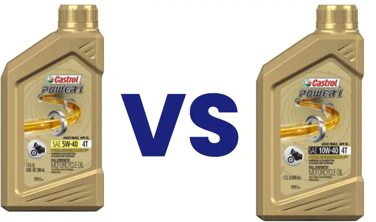 What is the difference Between 5w40 vs 10w40 Motorcycle Oil